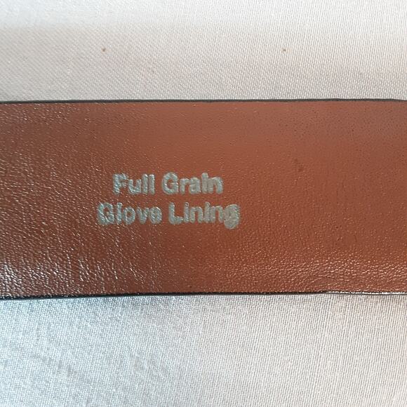 Brighton Onyx Black Full Grain Leather Belt 32 Waist Distressed Hardware - Picture 10 of 12